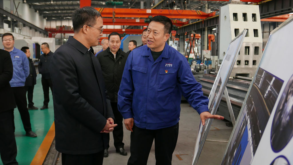 甘肅省委常委、政法委書記劉長根深入包聯(lián)企業(yè)星火機(jī)床公司調(diào)研