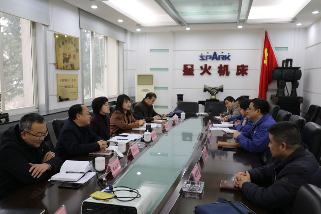 甘肅省科技廳調(diào)研組來星火機(jī)床公司調(diào)研