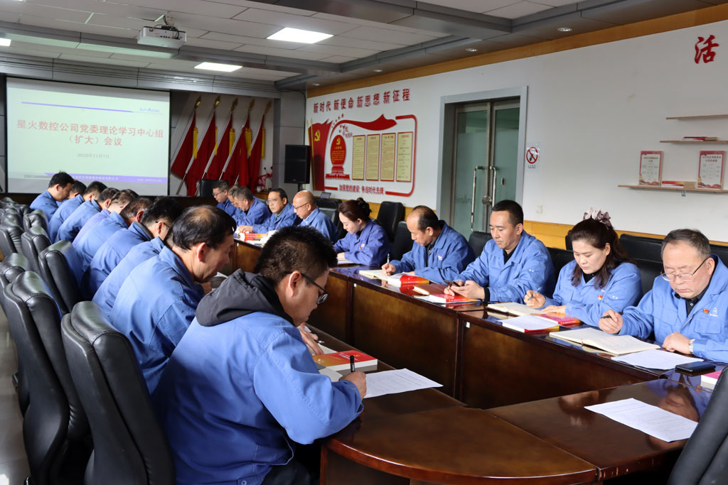 星火數(shù)控公司黨委專題學(xué)習(xí)貫徹黨的二十屆四中全會精神